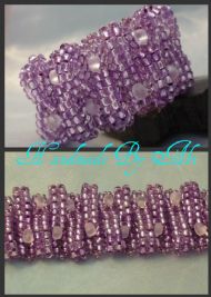 Purple Seed Bead Bracelet